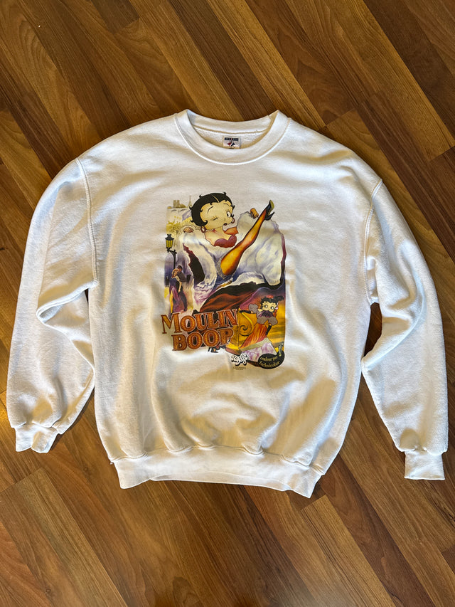 Y2K Betty Boop Moulin Rouge Sweatshirt Large