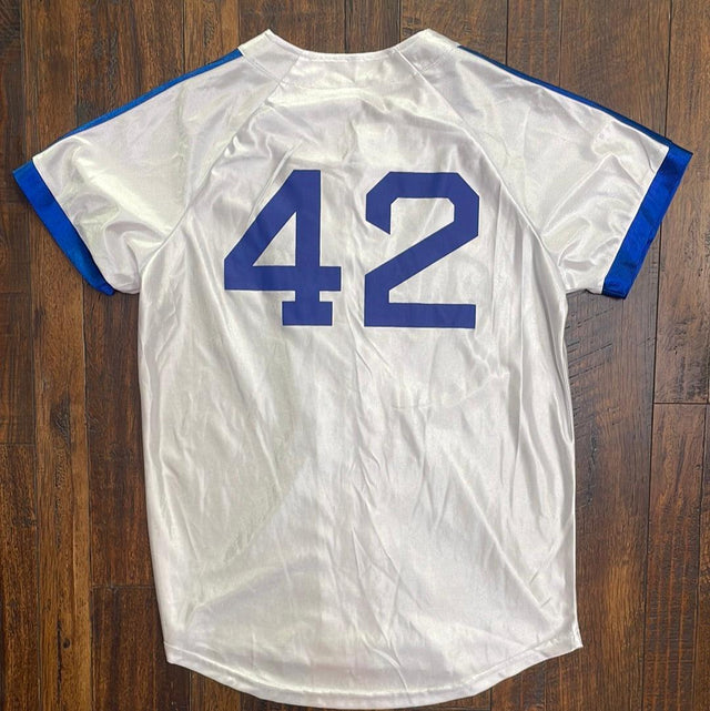 Los Angeles Dodgers Jackie Robinson Promo Full Zip Up Jersey Medium