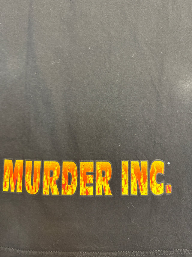 Vintage Murder Inc. Flame Tee 2000s Hip-Hop Rap Promo Shirt Size L