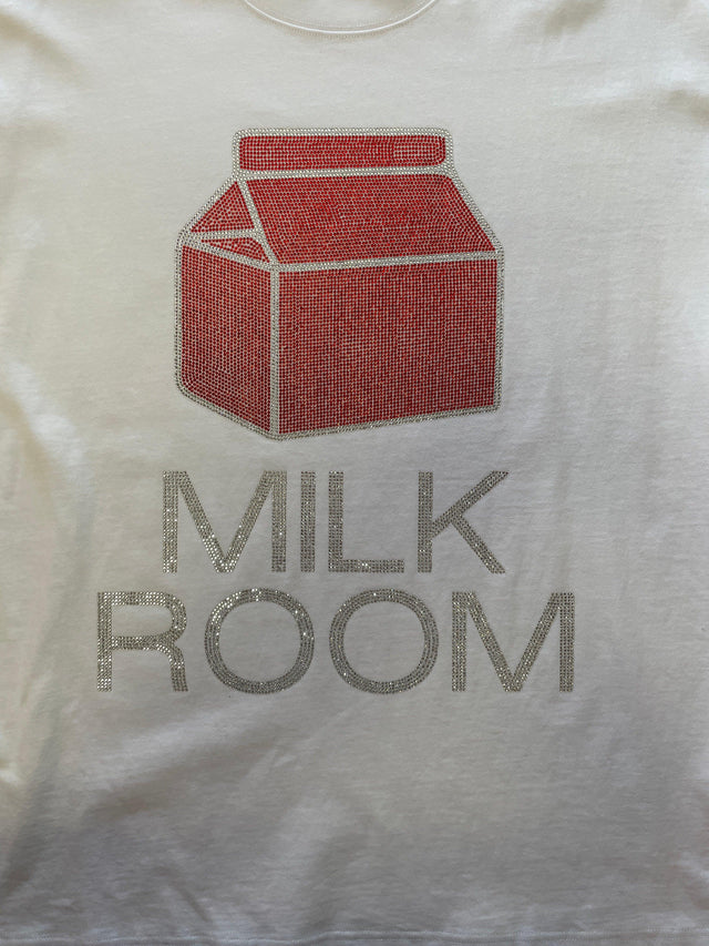 Milk Room 4th Year Anniversary 9.0 oz White Tee