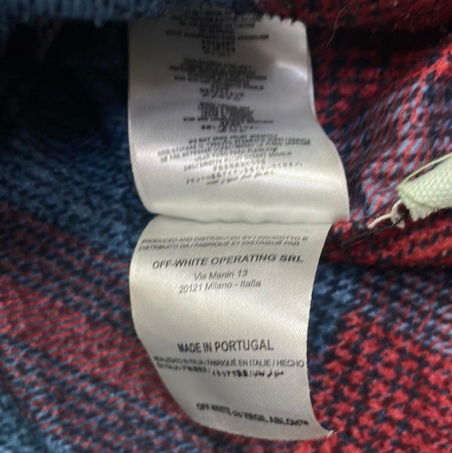 2013 Virgil Abloh Off White Paint Denim Jacket L