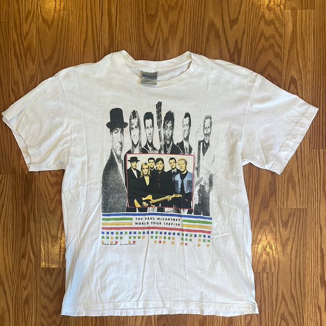 1989 Brockum Paul McCartney World Tour Shirt USA L