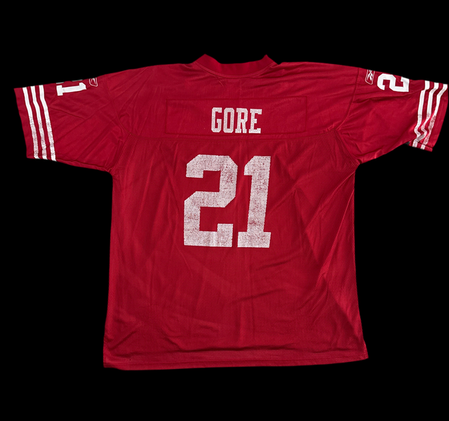 Vintage Reebok San Francisco 49ers Frank Gore #21 NFL Jersey (XXL, Red)