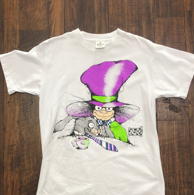 Vintage Andazia 1990's Alice in Wonderland Mad Hatter Shirt Large