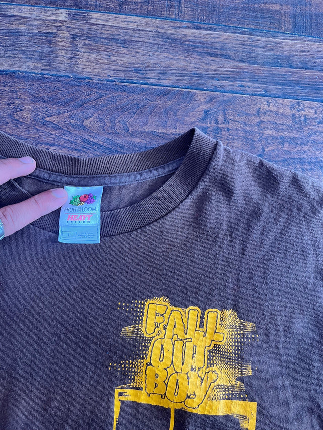 Y2K Fall Out Boy Heavy Cotton Shirt L