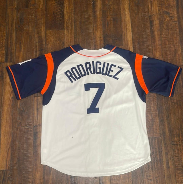 MLB Detroit Tigers Ivan Pudge Rodriguez 7 Jersey XL