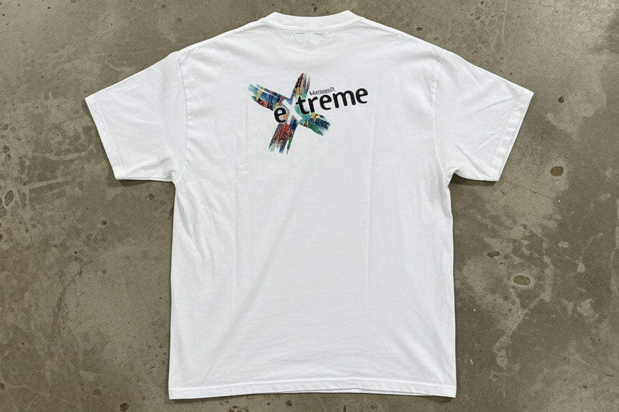 Vintage 1997 Microsoft Extreme Promo T Shirt White USA Made Size