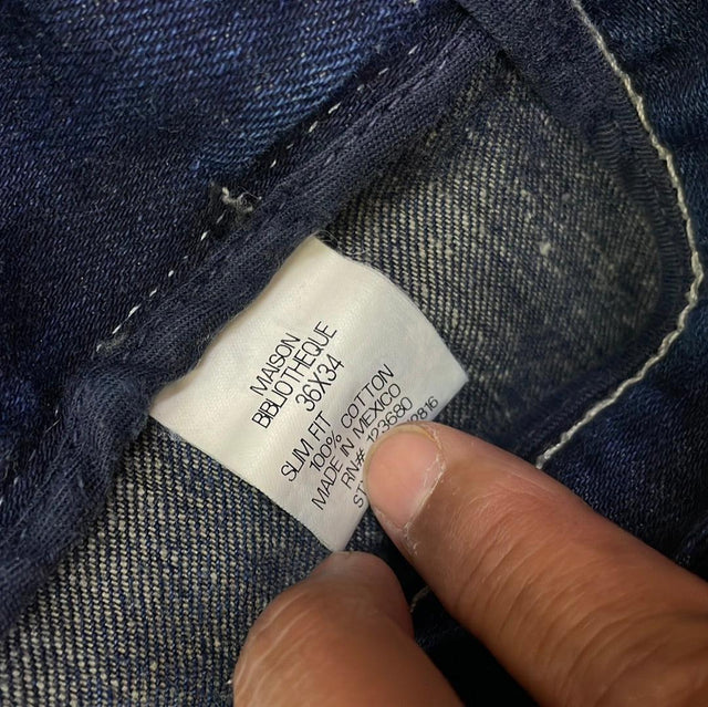 Maison Bibliotheque Jeans 36x34