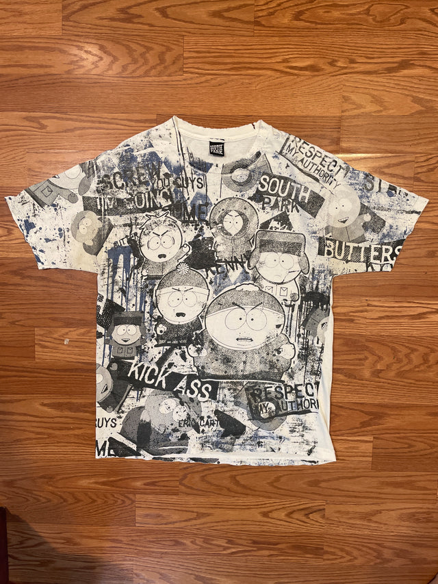 2009 South Park All Over Print Shirt XL