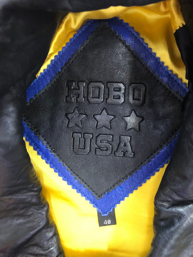 Vintage 90s Hobo USA Michael Hoban North Beach Leather Jacket XL