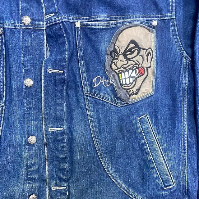 Vintage 90s Rolling Dice Dtek Jean Jacket 2XL