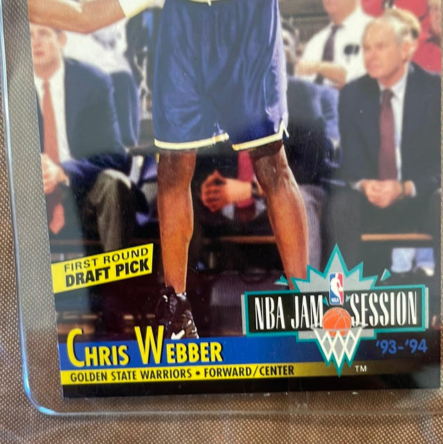 Chris Webber ROOKIE 1993-94 Fleer NBA Jam Session Golden State Warriors Card