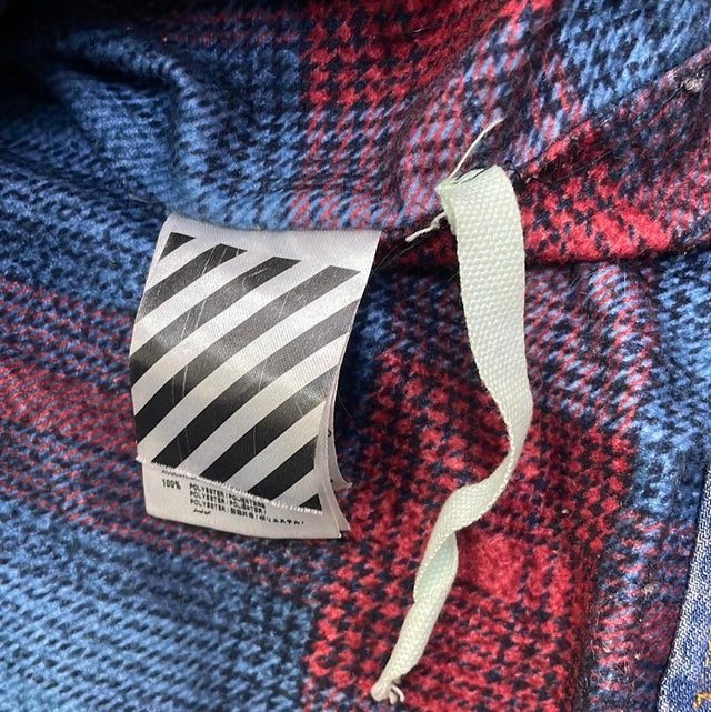 2013 Virgil Abloh Off White Paint Denim Jacket L