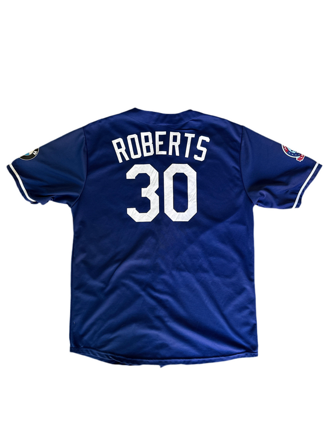Los Angeles Dodgers Dave Roberts #30 Jersey w/ BMW & 60th Anniversary Patch (2018) – XL