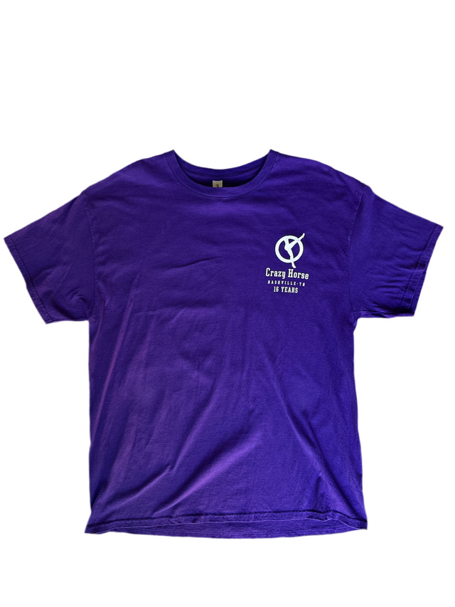 Vintage Crazy Horse Nashville 16 Years “The Last Ride” Purple T-Shirt XL