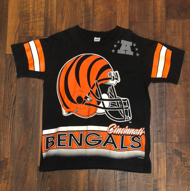 Vintage 1994 Cincinnati Bangles Big Print Shirt L