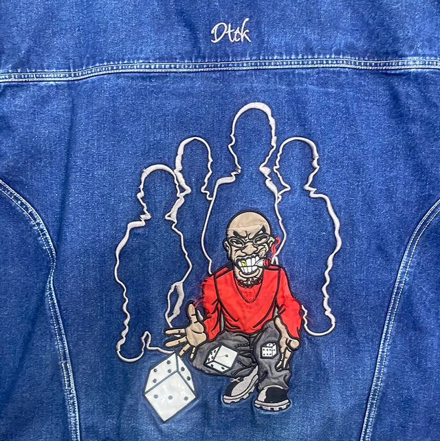 Vintage 90s Rolling Dice Dtek Jean Jacket 2XL