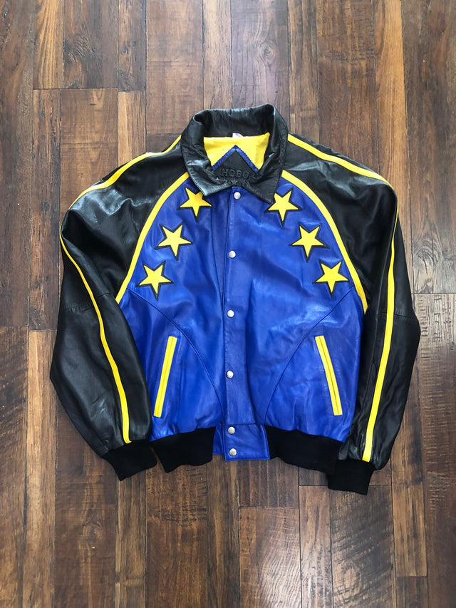 Vintage 90s Hobo USA Michael Hoban North Beach Leather Jacket XL