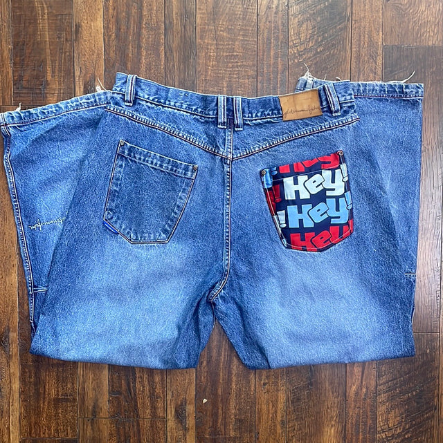 Vintage 2001 Platinum FUBU Fat Albert Hey! Jeans 42X34