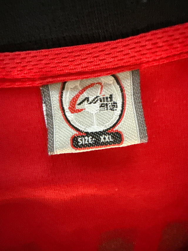 Vintage Manchester United Vodafone Jersey – Red/Black Davo #9 XL