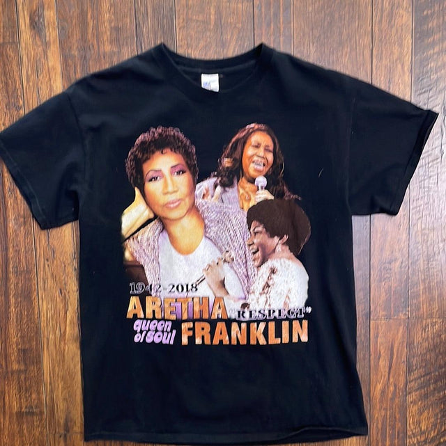 Aretha Franklin Memorial Shirt M
