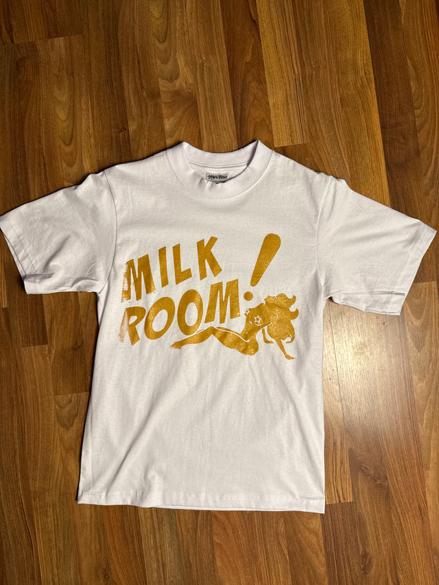 Milk Room Baddie Tee – Gold Hit