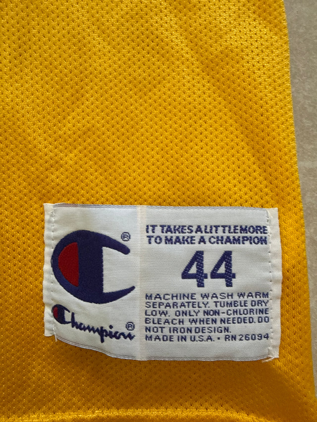 Vintage 1990s Los Angeles Lakers Nick Van Exel #9 Champion USA Jersey Size 44 (Large)