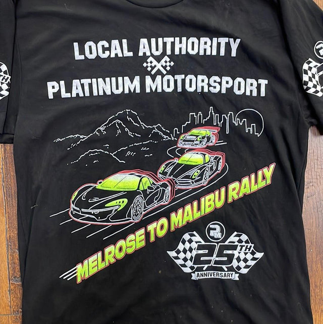 Local Authority x Platinum Motorsports Shop Tee M