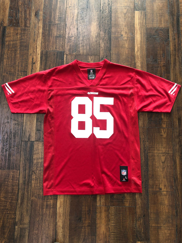 San Francisco 49ers 85 Vernon Davis Football Jersey Youth Large
