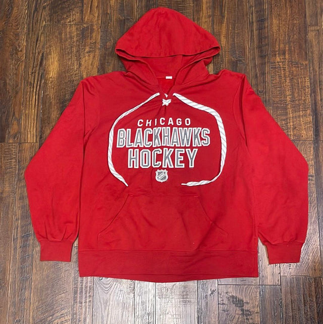 NHL Chicago Blackhawks Lace up Hoodie Large
