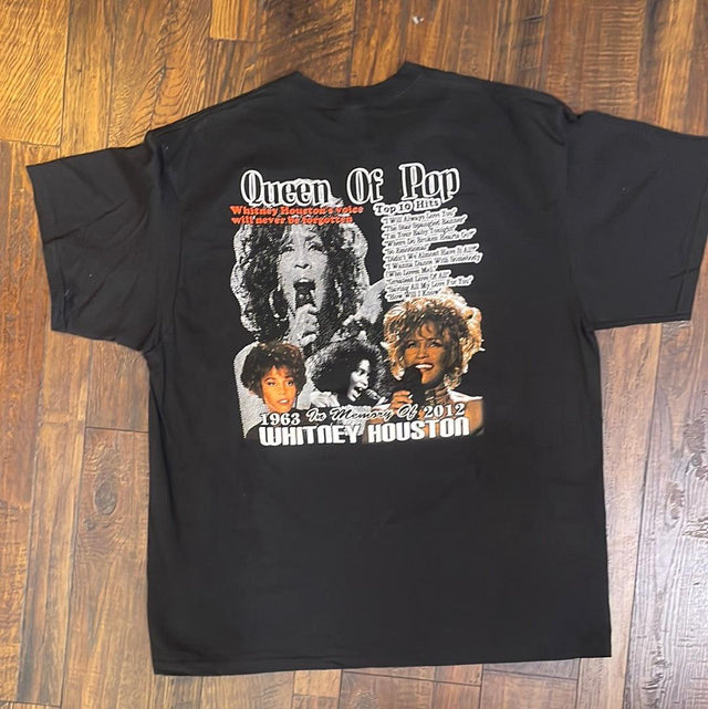 Whitney Houston Memorial Rap Shirt 2XL