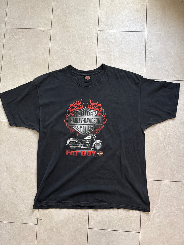 Vintage 2001 Harley-Davidson Fat Boy Barnett Harley-Davidson El Paso Texas T-Shirt 3XL