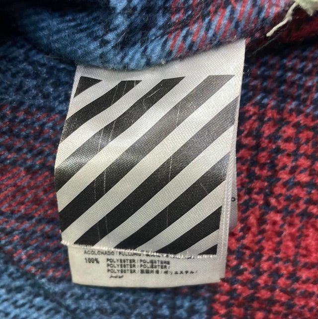 2013 Virgil Abloh Off White Paint Denim Jacket L