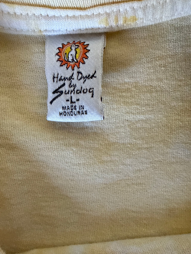 Vintage 1994 Grateful Dead Sunflower Skeleton Tie Dye T-Shirt Sundog Large