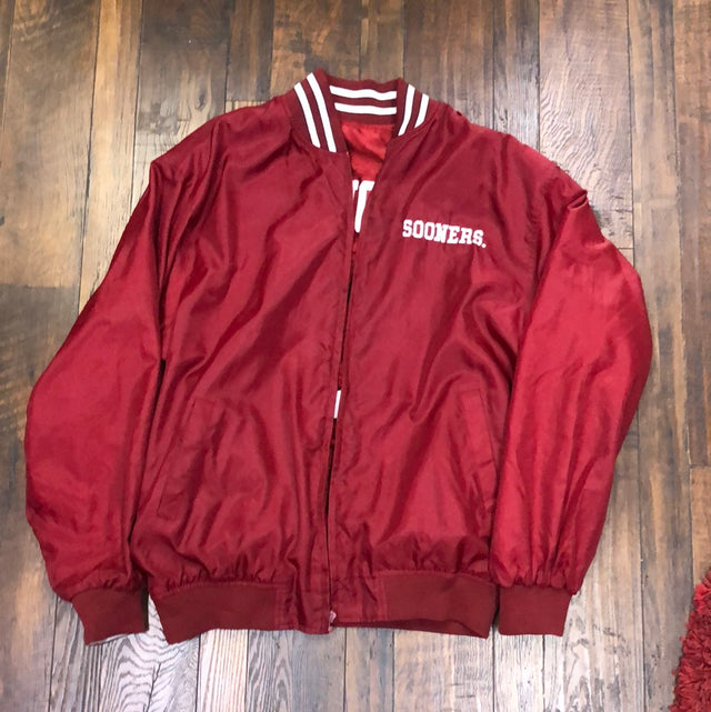 Vintage Oklahoma University Sooners Reversible Jacket XL