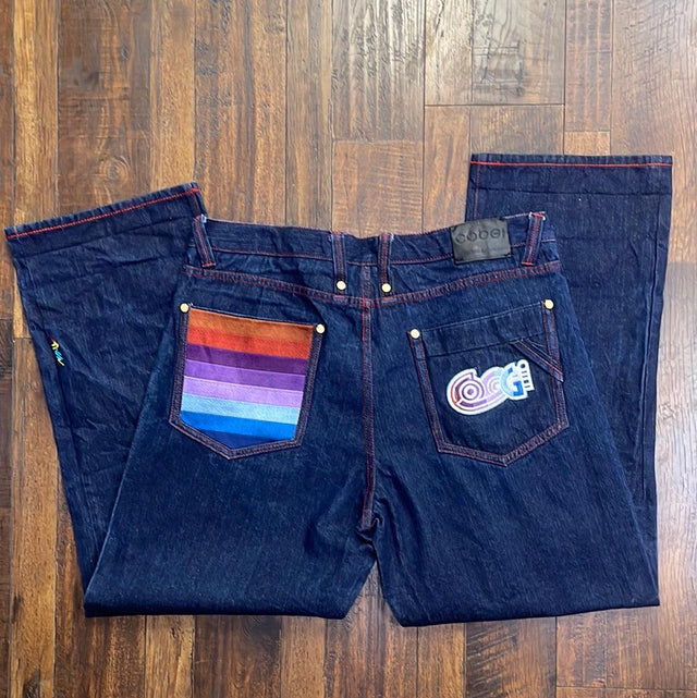 Y2K Coogi Embroidered Jeans 42x34