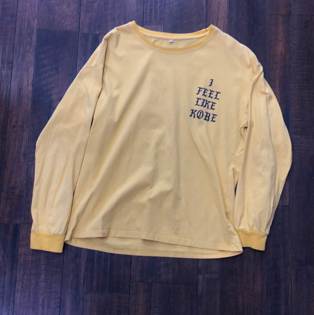 Kanye West I Feel Like Kobe Bryant Long Sleeve Shirt L