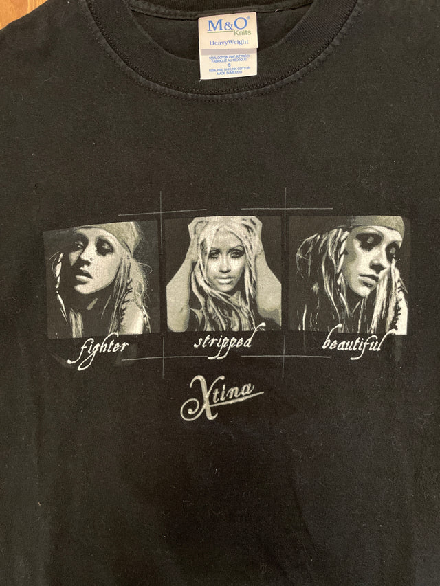 2006 Christina Aguilera Xtina Hurt Lyrics Tee S