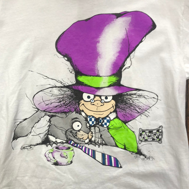 Vintage Andazia 1990's Alice in Wonderland Mad Hatter Shirt Large