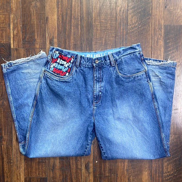 Vintage 2001 Platinum FUBU Fat Albert Hey! Jeans 42X34