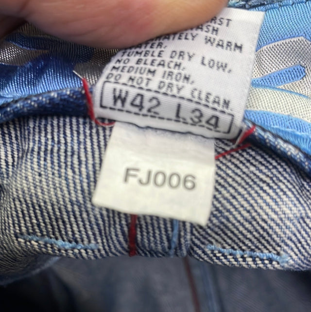 Vintage 2001 Platinum FUBU Fat Albert Hey! Jeans 42X34