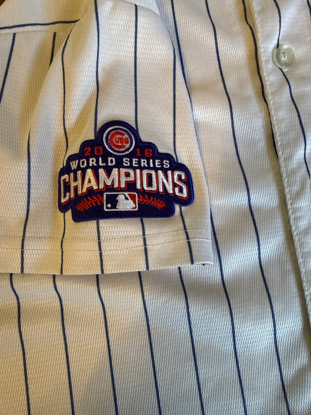 2017 Chicago Cubs Kris Bryant #17 2016 World Series Champions Majestic Jersey Youth L 14/16