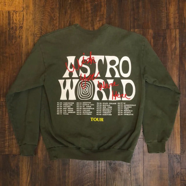 SS19 Travis Scott Astroworld Tour Skipping Bear Crewneck
