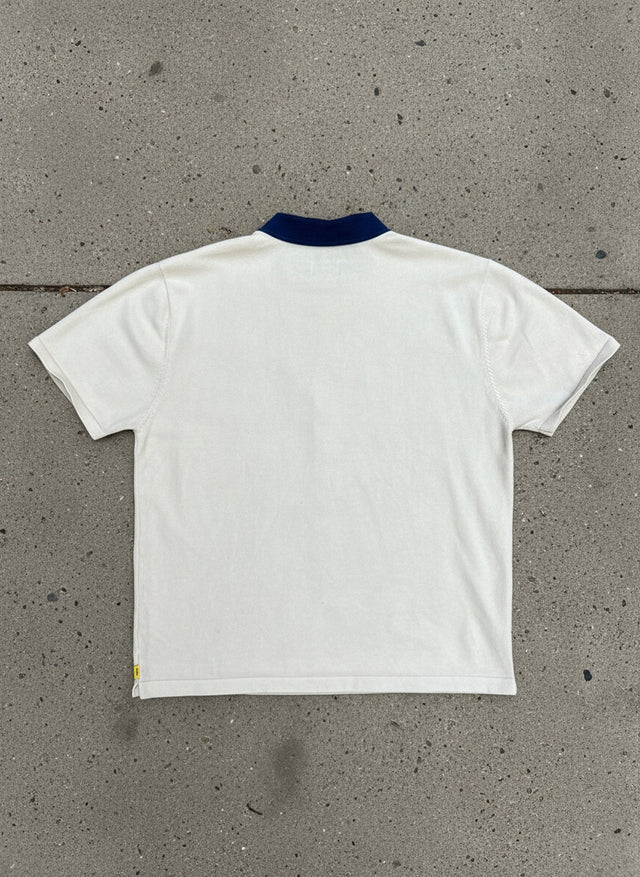 Golf Wang Vertical Stripe Knit Button-Up – Blue/Cream (XL)