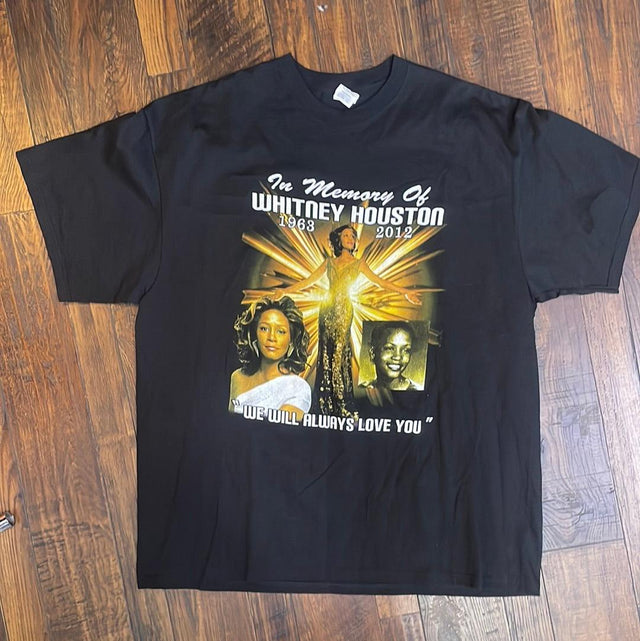 Whitney Houston Memorial Rap Shirt 2XL