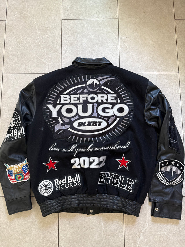 2022 Jeff Hamilton x Red Bull Records x BLXST Before You Go Varsity Jacket Size Small