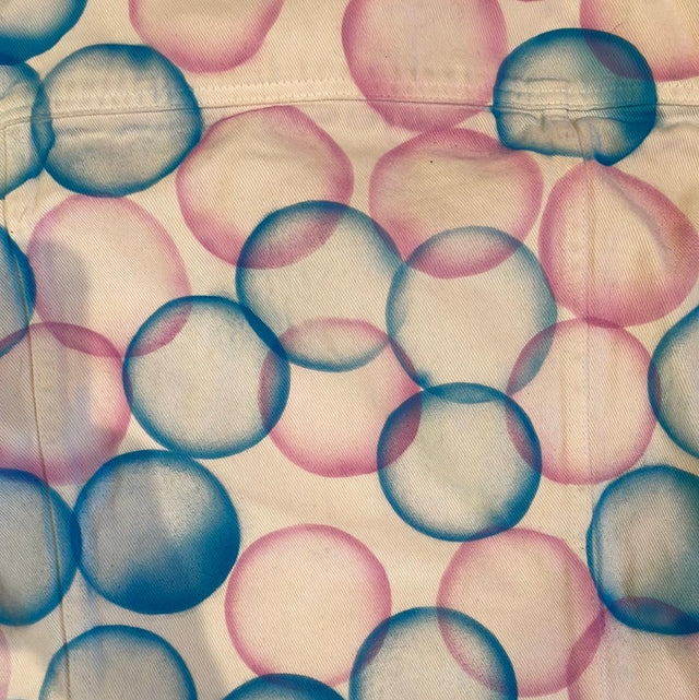 Y2K Eddie Bauer Bubbles Denim Jacket L