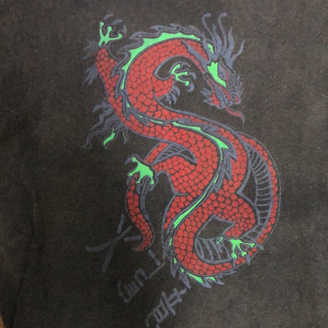 Vintage 80s Screen Stars Dragon Sleeveless Shirt M