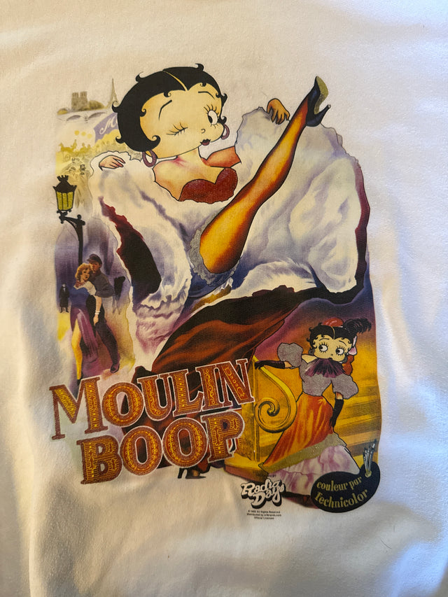 Y2K Betty Boop Moulin Rouge Sweatshirt Large