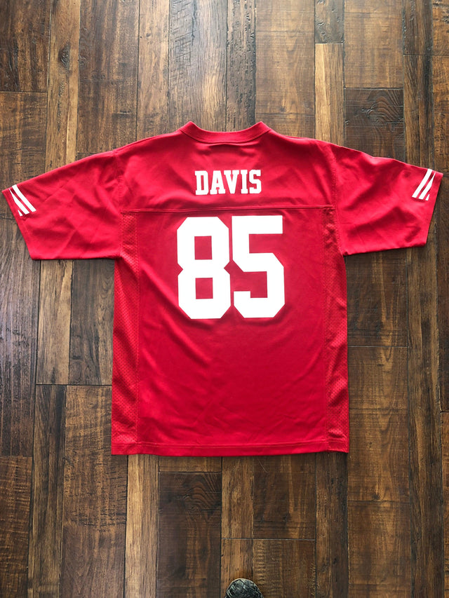 San Francisco 49ers 85 Vernon Davis Football Jersey Youth Large